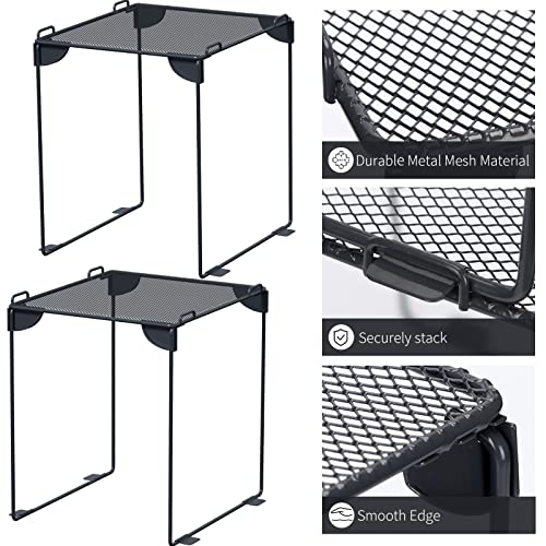 Pack 2 Mesh Locker Shelf, Grey