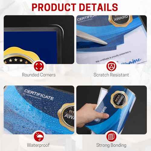 CAREGY 5 Mil Thermal Laminating Pouches (200 Pack) - 9x11.5 Inch Laminating Sheets for 8.5x11 Documents, Clear,Office & School Laminator Supplies
