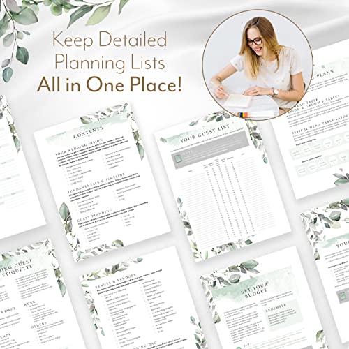 Your Perfect Day Floral Wedding Planner Book & Organizer - Bridal Binder with Countdown Calendar