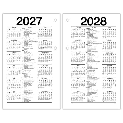 AT-A-GLANCE 2026 Desk Calendar Refill, Daily, 3.5" x 6", Standard, Loose-Leaf (E7175026)