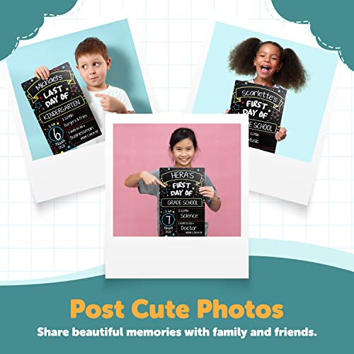 First Day Last Day of School Sign - Double Sided Dry Erase Board 8x12 Inches