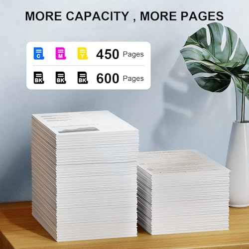 High Capacity PG-44XL CL-54 XL Ink Cartridges Replacement for Canon 44 54 XL Replacement Ink Cartridge for E201 E401 E402 E3110 E471 Printer (Black, Tri-Color, 2-Pack)