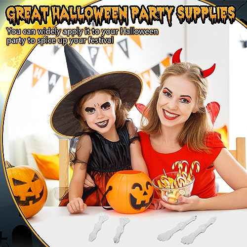 Seajan 120 Pcs Halloween Glow in the Dark Skull Bones Pens Novelty Nursing Pens Creative School Pens for Kids Students Artist School Office Birthday Halloween Party Supplies Black Ink
