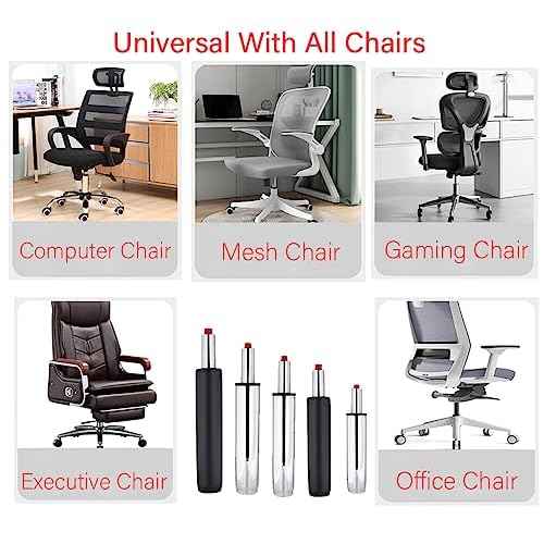 Chair Piston15.2in,Gas Lift Cylinder8-3.5/4''Travel Length, Office Chair Gas Lift Cylinder Heavy Duty(440lbs) Universal Size Fits Most Executive Chairs.(V38.5cm)