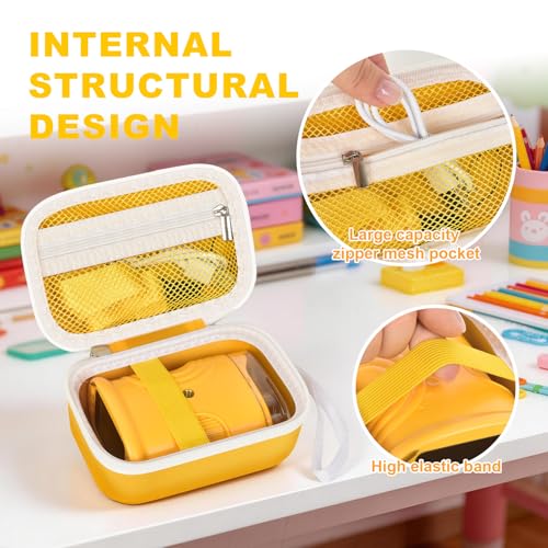 ANKHOH Yellow Handheld Microscope Case for Edubini & BEBANG, Compact & Durable