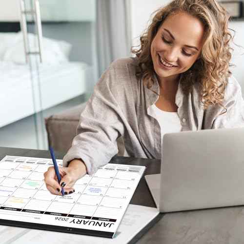 2026 Desk Calendar - 2026 Calendar from January to December 2026, Large Monthly Calendar Planner for Office, School, Home, 17'' x 12''