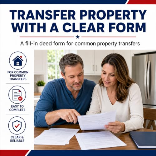 Quit Claim Deed Form with Instructions – Fill-in-the-Blank Real Estate Transfer Template
