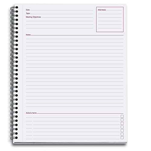 Cambridge Limited Meeting Planner,Side-Bound,11 x 8 1/4, 80 Sheets, Sold as 3 Pack (06132)