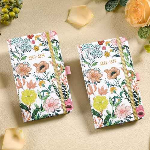 2026-2028 Pocket Planner/Calendar - 3 Year Monthly Planner 2026-2028, Jan 2026 - Dec 2028, 3.8" x 6.3", Small/Purse Calendar 36 Months with Pen Holder, Inner Pocket, Elastic Closure and 61 Notes Pages