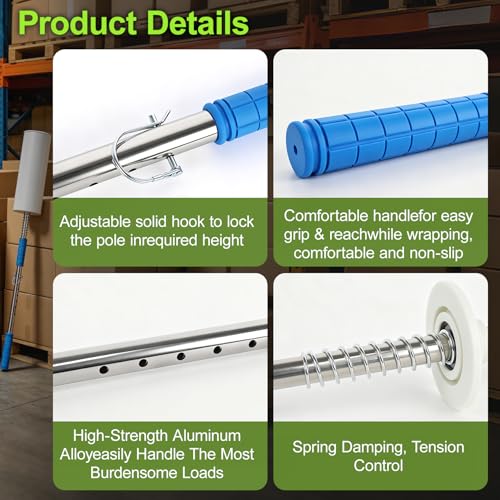 2pcs Stretch Film Dispenser Pole Holder, for Industrial Grade and