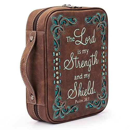 Montana West Western Style Embroidered Bible Covers for Women Men Book Carrying Case Church Bag Outdoor Bible Protective