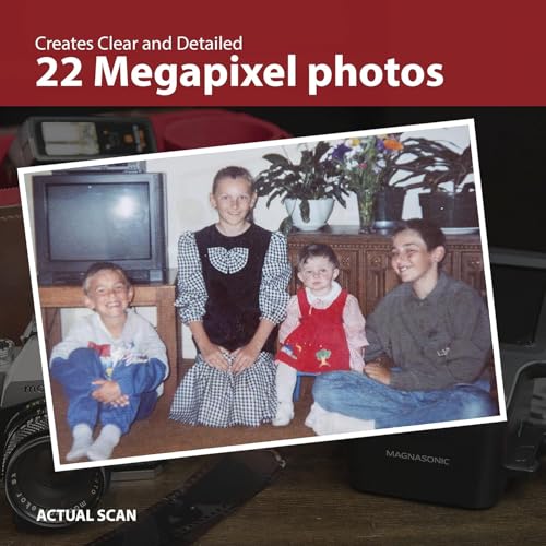 Magnasonic Film Scanner - All-in-One 24MP Converts 35mm, Slides & Super 8 to Digital with 5" Display & HDMI (FS71) - Film Scanner