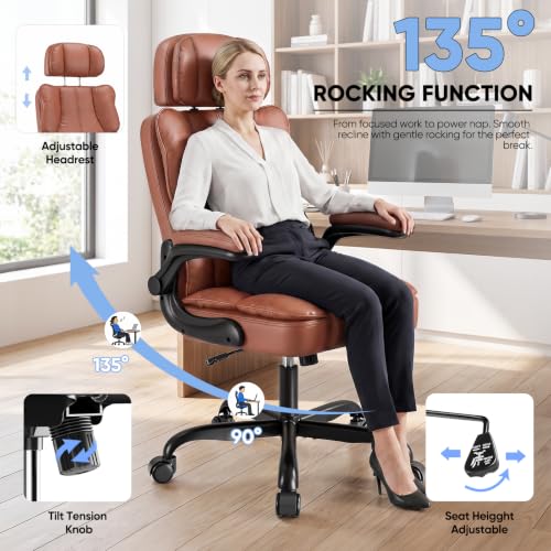 Executive Managerial Chair with Adjustable Headrest – Kensaker