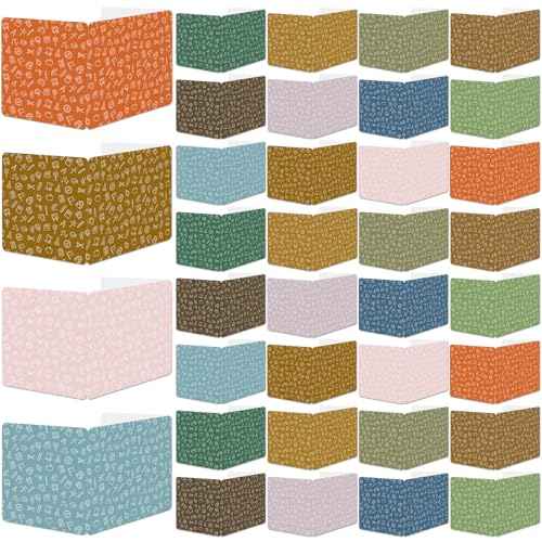 gisgfim 36 Pack Privacy Shields for Student in 12 Boho Colors Desk Dividers Durable Privacy Folders Testing Dividers Shield Study Boards Panel Partition for Classroom Teacher Back to School Supplies