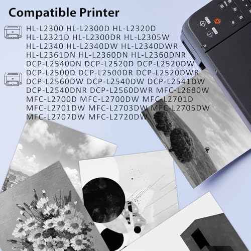 greencycle (1 Toner + 1 Drum TN660 TN630 Black Toner Cartridge & DR630 Drum Unit Replacement Compatible for Brother DCP-L2540DW HL-L2300D HL-L2380DW HL-L2340DW MFC-L2700D L2680W Laser Printer