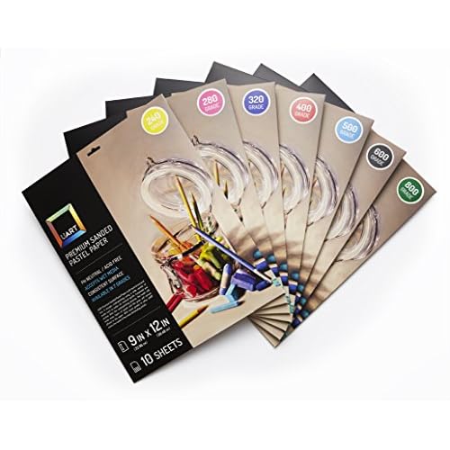 UART Premium Sanded Pastel Paper - 9"x12" - 10 Sheet Pad - 400 Grade