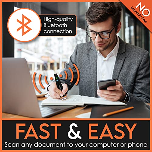 Scanmarker Air Reading Pen & Translator Pen - Black, Wireless OCR for Multilingual Text