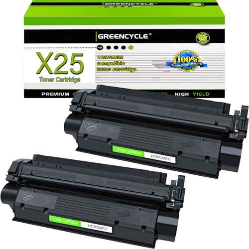greencycle Compatible Toner Cartridge Replacement for Canon X25 8489A001AA use with ImageCLASS MF3110 3111 3240 Printer 2500 Page Yield per Toner (Black,2 Pack)