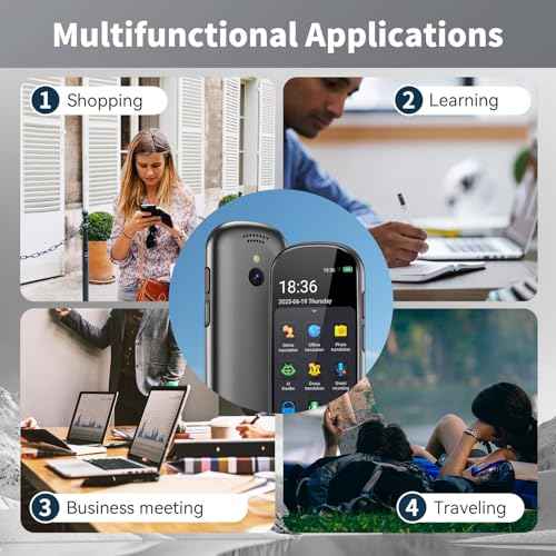 Language Translator Device No WiFi Needed, 2025 Upgraded AI Translator, 150+ Languages Instant Two Way Vioce Translator, Online/Offline/Recording/Photo/Text Translation for Business Learning Travel