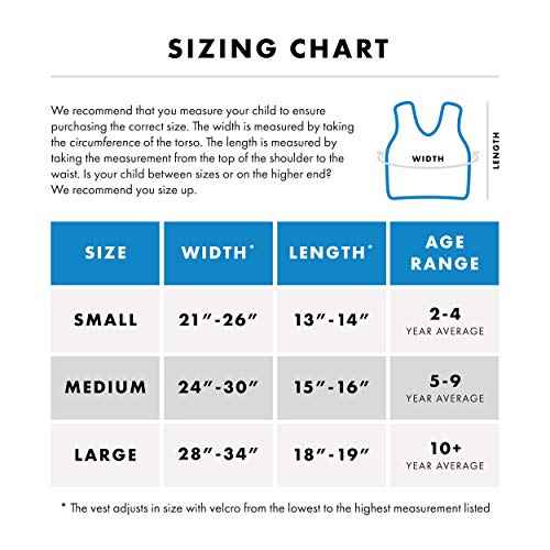 Harkla Weighted Vest for Kids - Neoprene Compression Vest - Ages 5 to 9 - Adjustable Kids Weighted Vest with 2lb weight - Breathable and Washable Compression Vest - Medium