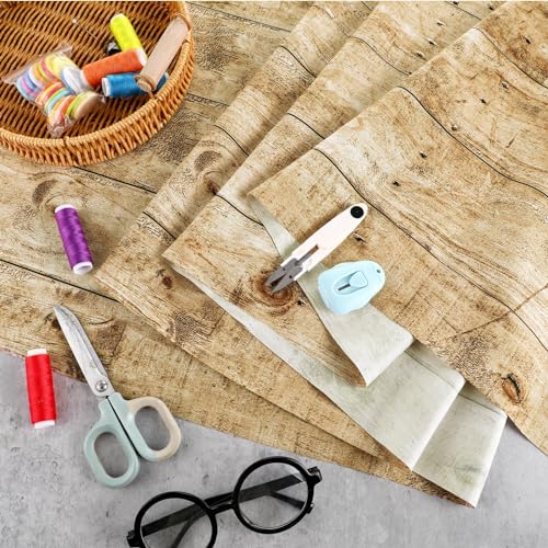 Mindsoft Rustic Wood Bulletin Board Paper 48x107 Inches for Classroom and Decor