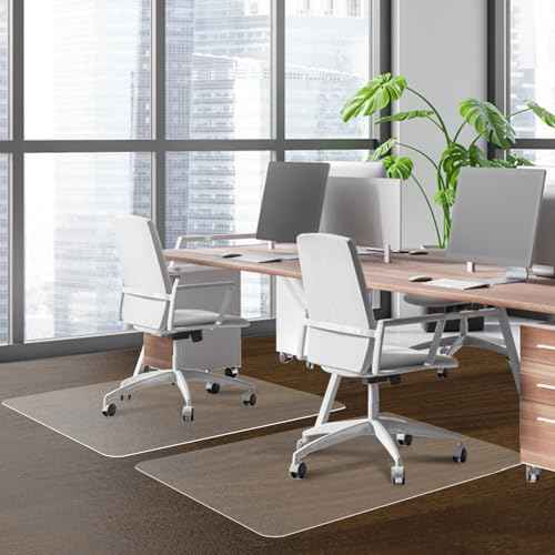 SHAREWIN Office Chair Mat for Hard Wood Floors - 30"x48" Heavy Duty Anti-Slip Hardwood Floor Protector Rug - Easy Clean