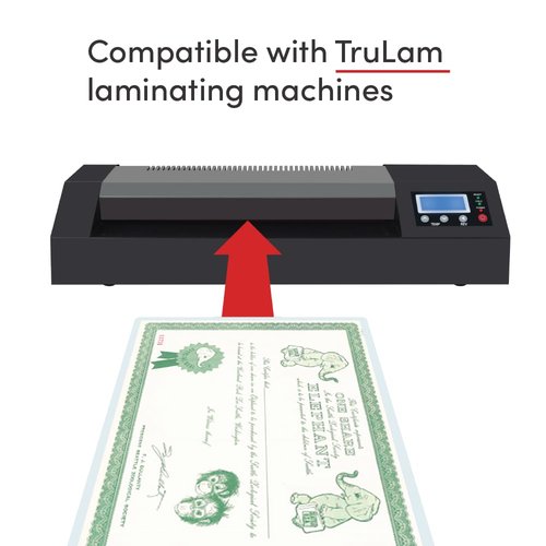 TruLam 3 Mil Laminating Pouches with Rounded Corners | Letter Size | 9 in. x 11-1/2 in. | Matte Finish | Premium Adhesive with Anti-Glare | 2 Carriers Included | 100 Pack
