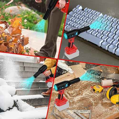 Cordless Dust Blower for Milwaukee 18V for M18 Battery,Leaf Blower for Milwaukee Jet Dry Mini Compressed Air Duster for Camping BBQ(Battery not Included)