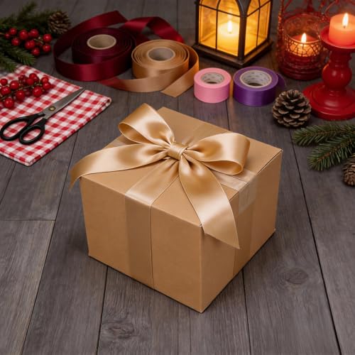 Rempry Brown 25 Pack 8x8x6 Shipping Boxes - Small Corrugated Cardboard for Mailing & Packaging