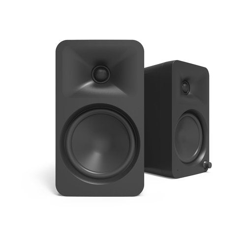 Kanto ORA4 140W Powered Reference Speakers with Bluetooth 5.0 and USB-C Input | 4” Woofers with Deep Bass Extension | Bi-Amplified | 80 Hz Automatic Crossover | Reference Quality Sound | Pair | Black