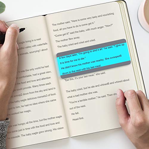 Guided Reading Strips for Dyslexia - Set of 6 Colored Highlight Overlays