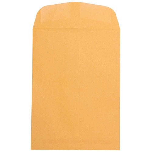 JAM PAPER 7 1/2 x 10 1/2 Open End Catalog Envelopes - Brown Kraft Manila - Bulk 500/Box