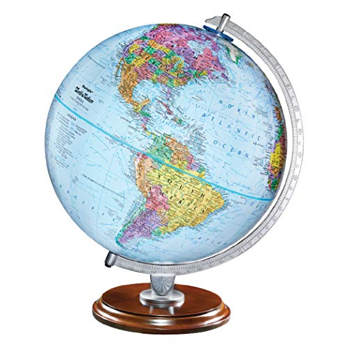 Replogle Blue Ocean Educational World Globe 12 Inch Raised Relief & Bonus Map