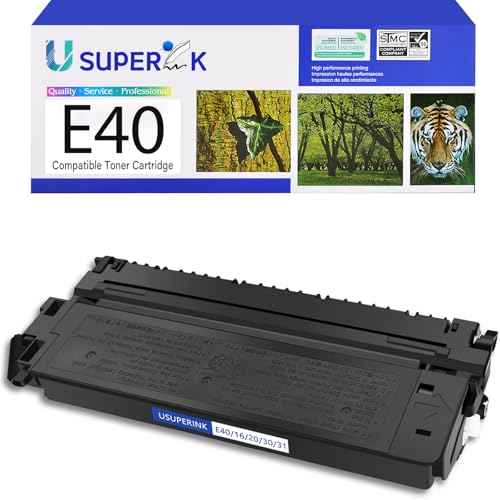 1PK Compatible for Canon E40 E30 E31 E16 E20 1491A002AA Black Toner Cartridge for PC140 PC170 PC310 PC325 PC940 PC980 Copy Machines (4,000 Pages)