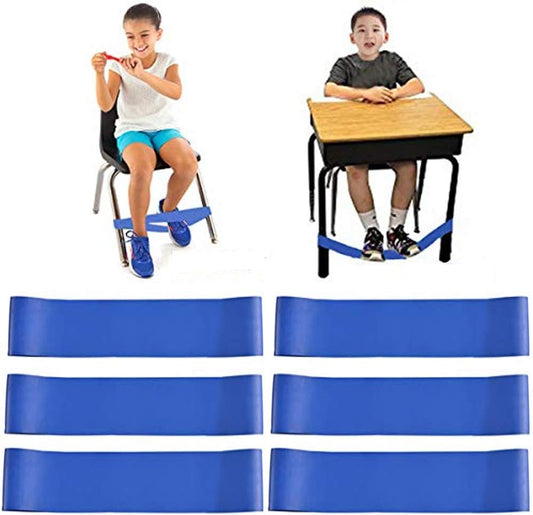 Skiennix Chair Bands for Kids - Fidget Relief for Sensory Needs | Durable Natural Latex