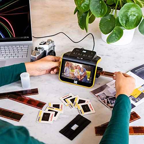KODAK Slide N SCAN Film & Slide Scanner Digitizer with 5¡± LCD Screen, Quickly Convert Negatives & Slides to Digital 22MP JPEG Photos, Compatible with 135, 126 and 110 Film & Slides