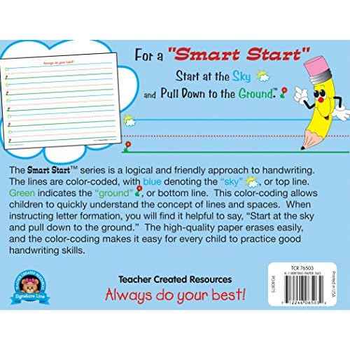 Teacher Created Resources (76503) Smart Start K-1 Writing Paper: 360 sheets, White