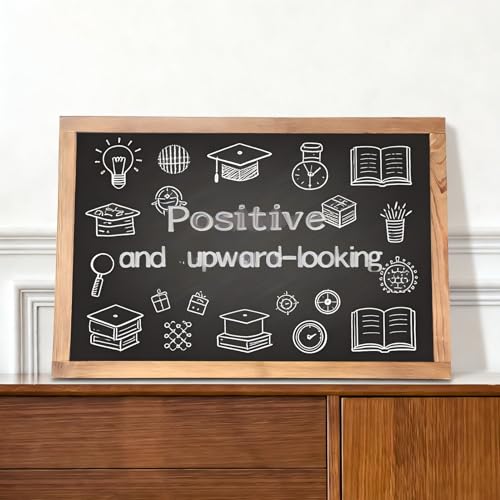 TONICE Magnetic Chalkboard Wall Decor Rustic Wood Frame 12x16 - Home & Office
