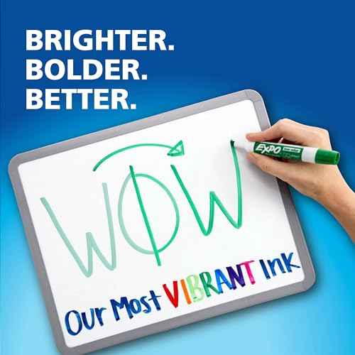 EXPO Dry Erase Markers, Low Odor Ink, Black, Fine Tip, 4 Count - Whiteboard, Calendar, Organization, Essential Supplies for Office, School, Classroom, Teachers