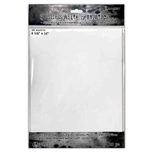 Bundle- Heavystock -one Pack of Each: Black, White, Mixed Media and Kraft 8.5"x11" Tim Holtz Ranger Ink