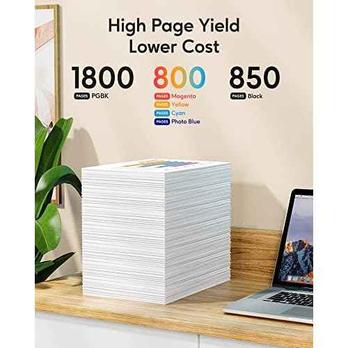 PGI-280XXL/CLI-281XXL Ink Cartridges Compatible Replacement for Canon 280 281 Ink Cartridges Use to Canon Pixma TS8120 TS9120 TS8220 6 Value Pack