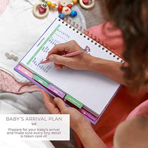 Clever Fox Pregnancy Journal & Memory Book - Pregnancy Planner & Notebook for Expecting Moms ? Baby Keepsake, First Time Moms Gift (Lavender, 9" x 10.5")