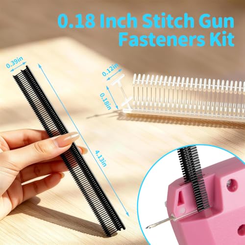 0.18 Inch Stitch Gun Refills 2000 PCS - LATILIPS (1000 Black, 1000 White) for Mini/Micro Stitching