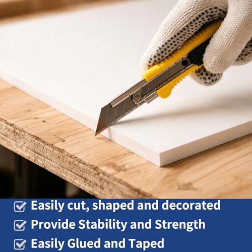 KICPEG 3-Pack White Foam Boards 24x36 Inches for Art & Craft Projects