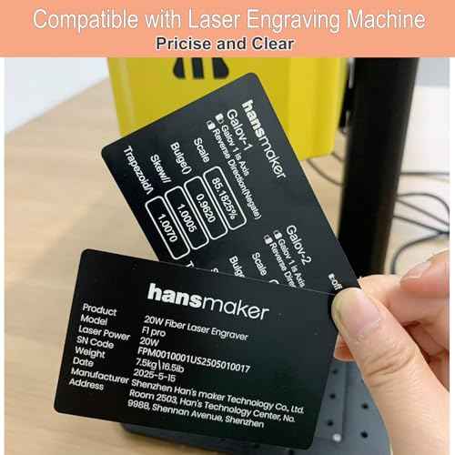 100 Pcs Metal Engraving Blanks Premium Aluminum Laser Engraving Business Card Multipurpose Custom Metal Cards 86 X 54 X 0.21 MM