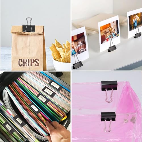 Ufmarine Extra Large Binder Clips 2'' (40 Pcs) - Heavy-Duty Paper Clips for Office