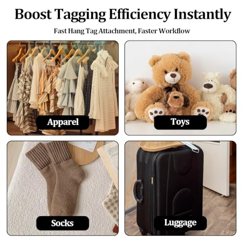 Amzlysdok 5000 Pcs 1-Inch Tagging Gun Refills, Universal Plastic Tag Barbs for Most Tag Guns