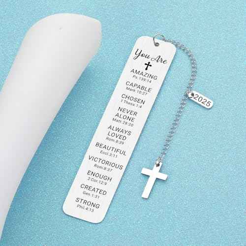 Baptism Gifts for Teen Girl Teenage Religious Christian Gifts for Women Girls Teens Boys Confirmation First Communion Gifts Bookmark for Women Girls Birthday Gift Stocking Stuffers for Girls Boys