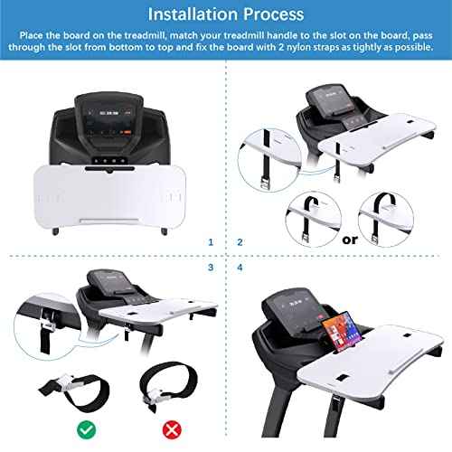 Miden Treadmill Desk Attachment, 36 inch Treadmill Laptop Holder, Universal Treadmill Laptop Desk
