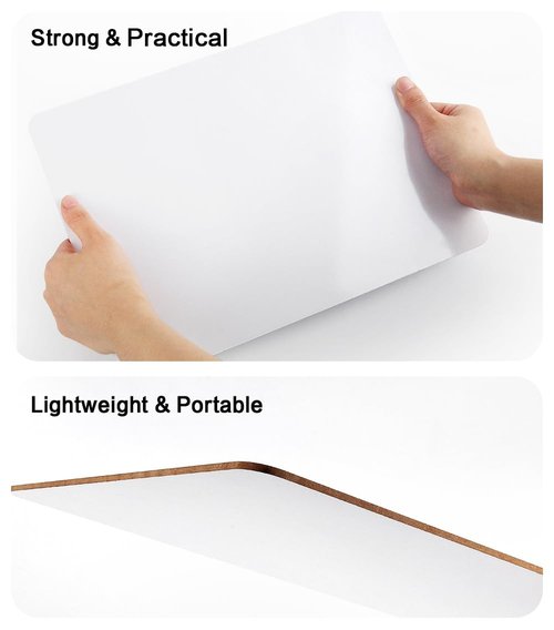 Dry Erase Lapboards, HERKKA 15 Pack Double Sided Dry Erase Lap Boards 9 x 12.5 Inch, 15 Markers, 15 Erasers, Small Dry Erase Boards for Students Classroom Teacher Supplies